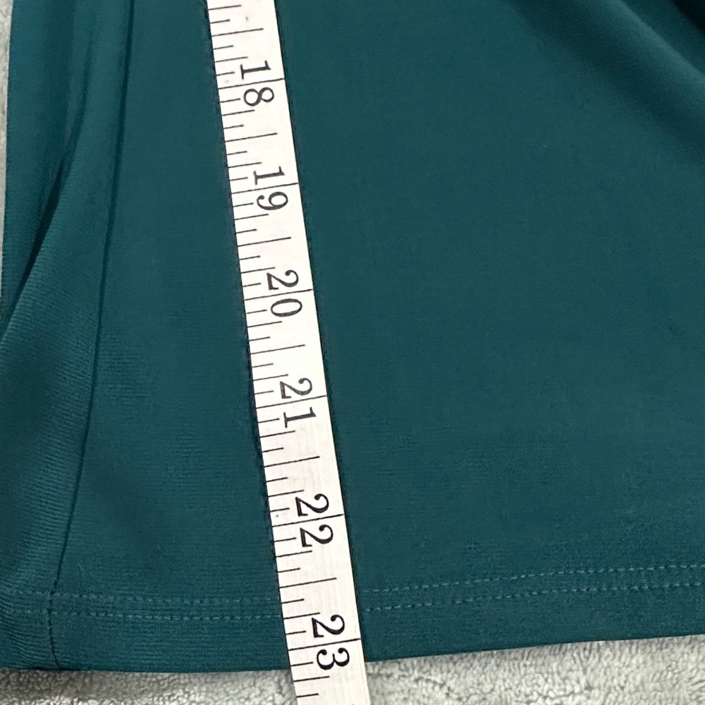 Coco Bianco Teal Wrap-Style Blouse size M made in USA - Picture 9 of 9